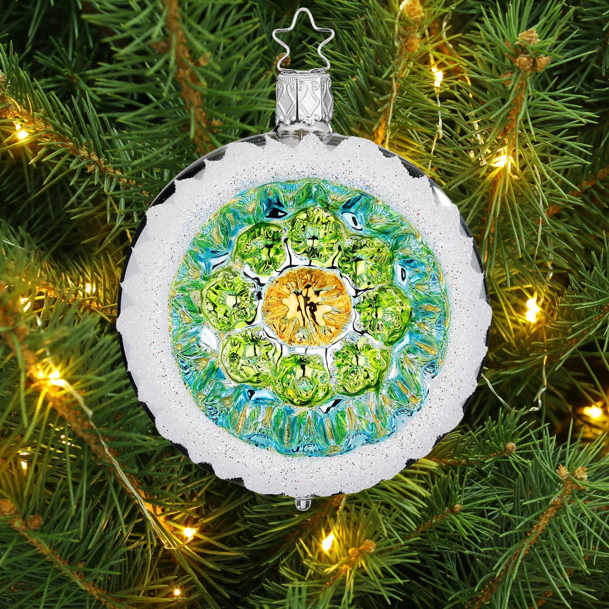 Inge Glas Silver Shiny Ornament Reflector - - SBKGifts.com