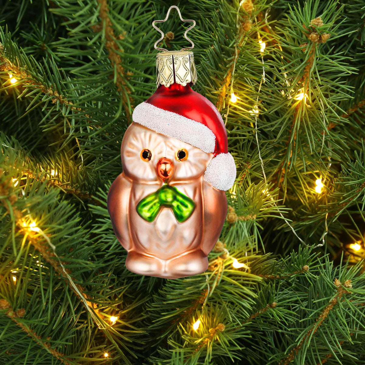 Inge Glas Christmas Owl - - SBKGifts.com