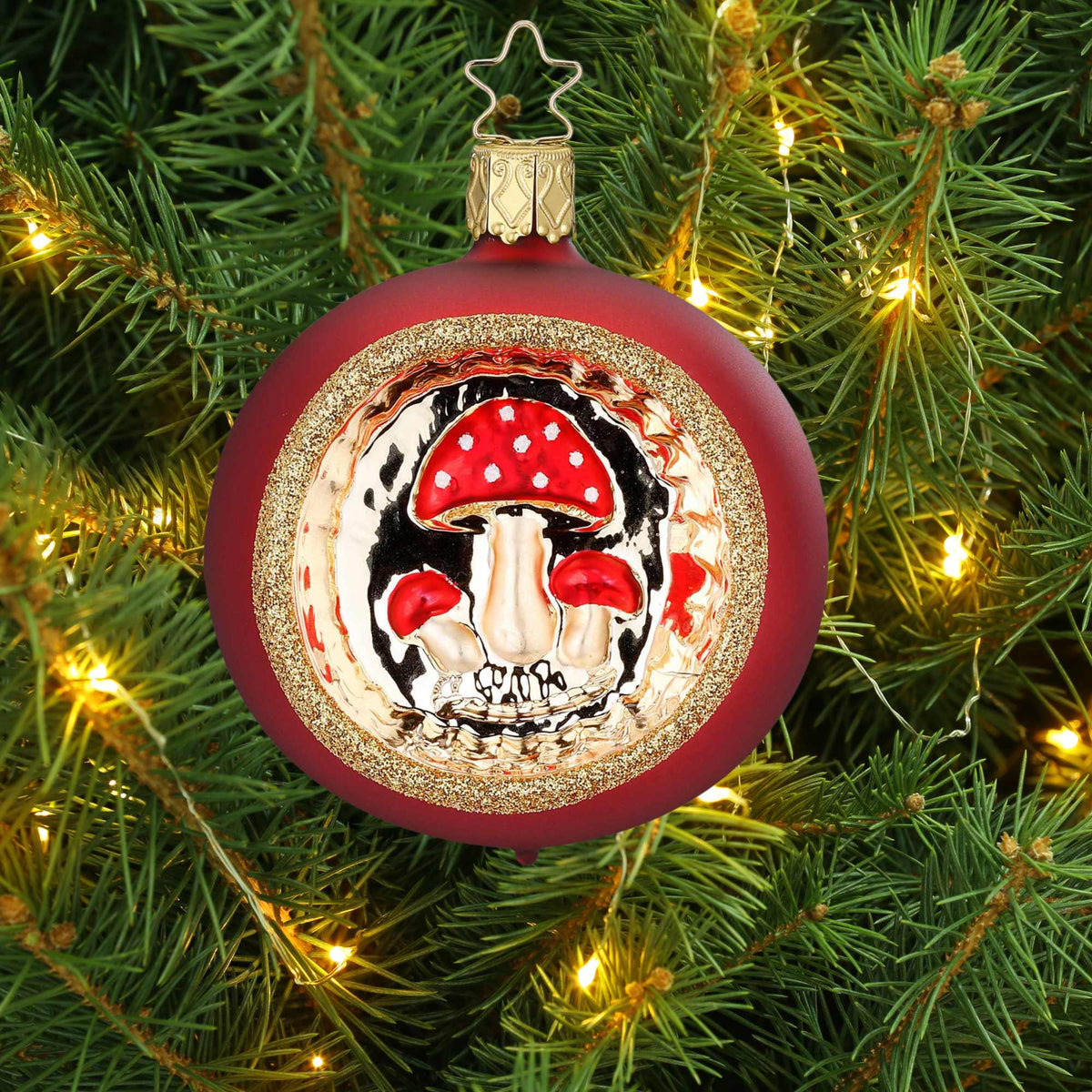 Inge Glas Chianti Matte Mushrooms In The Forest - - SBKGifts.com