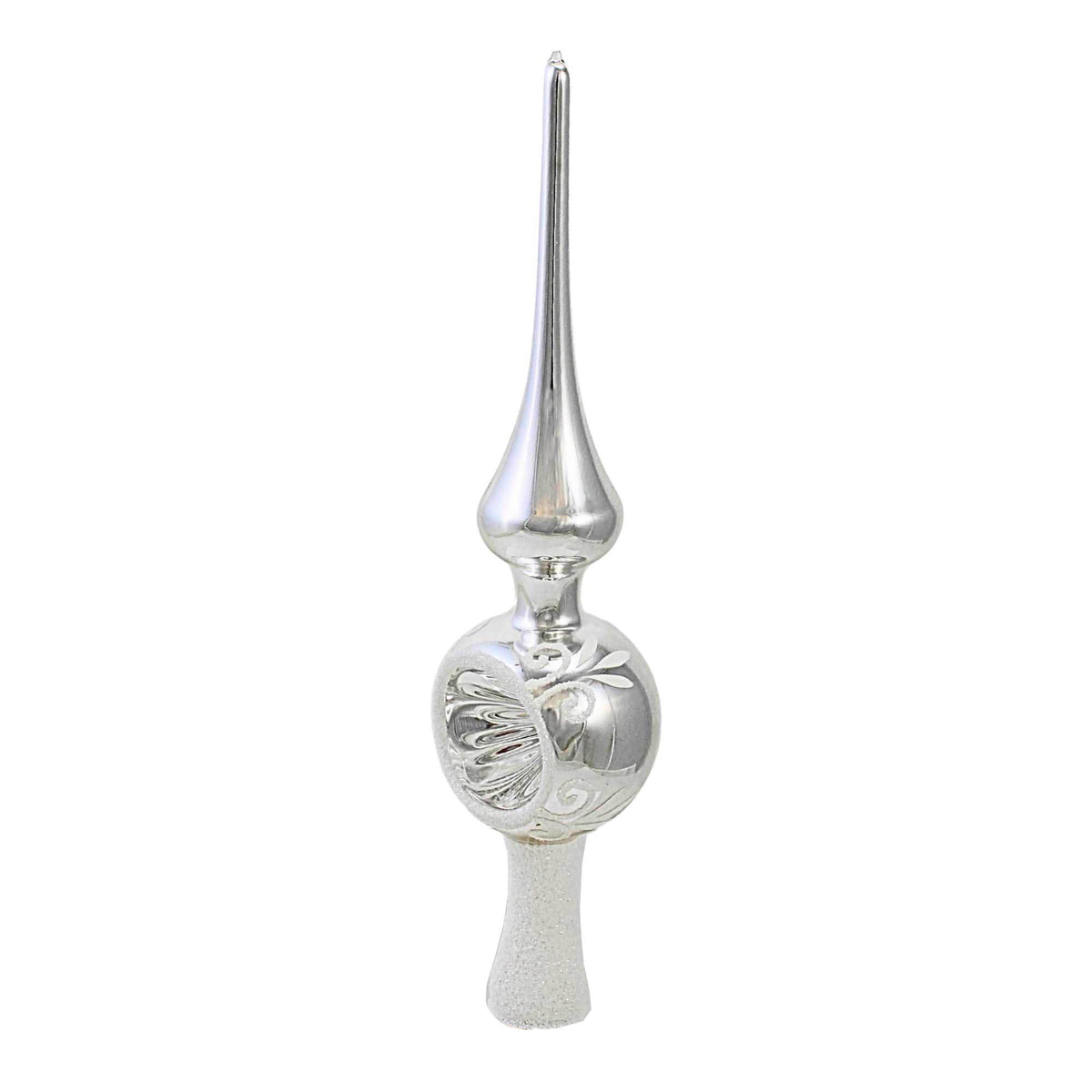Inge Glas Silver Shiny Floral Glow - - SBKGifts.com