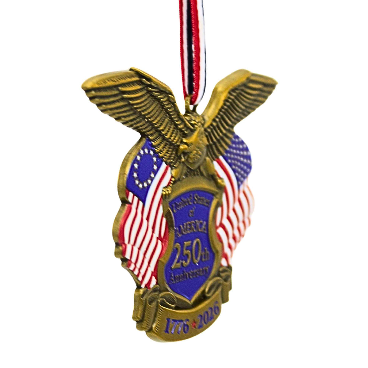 Kurt S. Adler United States Of America 250Th Anniversary Medal Ornament - - SBKGifts.com