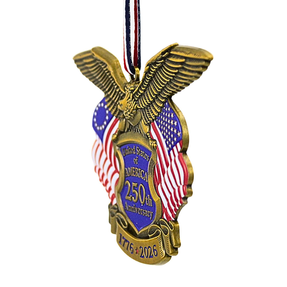 Kurt S. Adler United States Of America 250Th Anniversary Medal Ornament - - SBKGifts.com