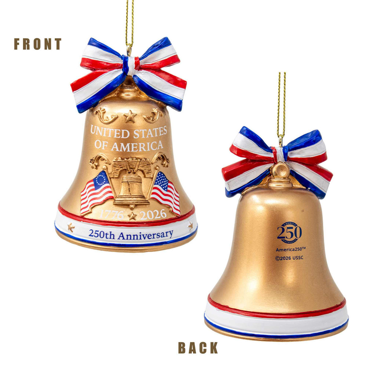 Kurt S. Adler America 250Th Anniversary Liberty Bell Ornament - - SBKGifts.com