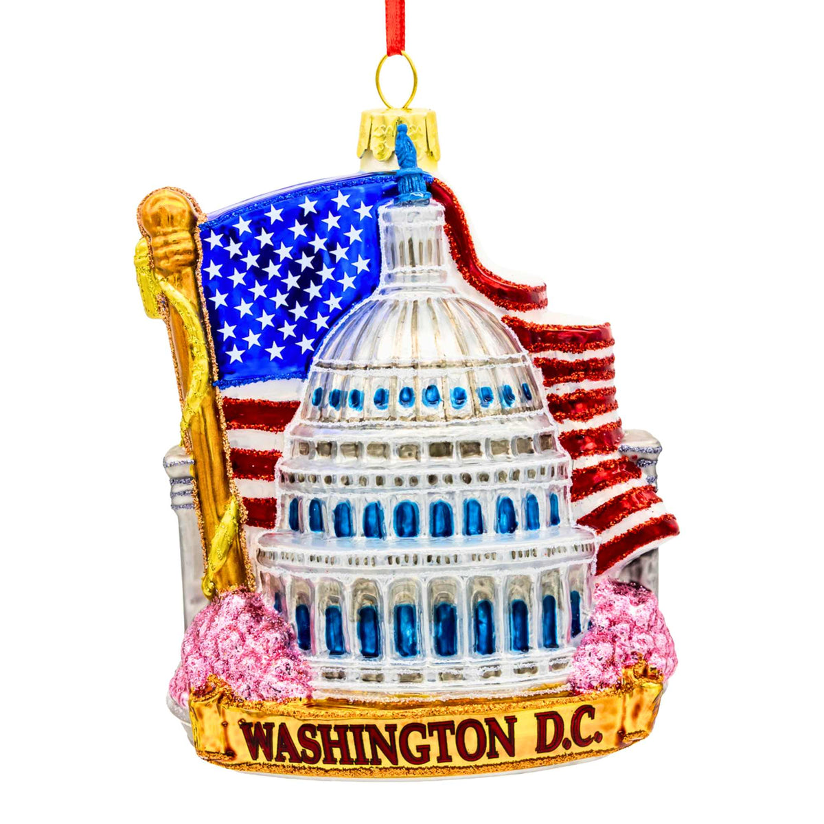 Kurt S. Adler Glass Washington Dc Cityscape Ornament - - SBKGifts.com