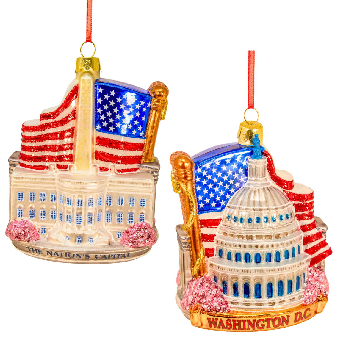 Kurt S. Adler Glass Washington Dc Cityscape Ornament - - SBKGifts.com