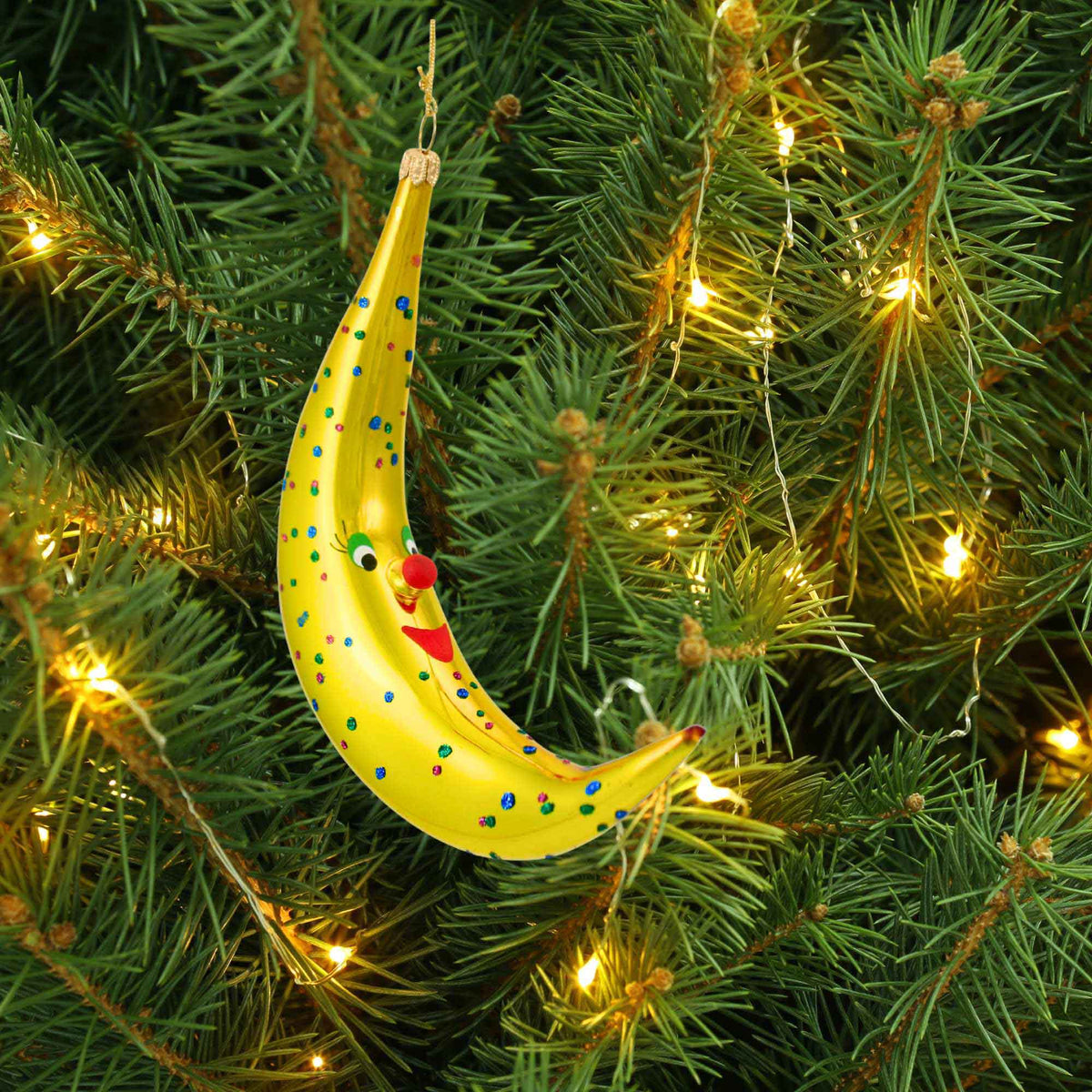 De Carlini Italian Ornaments Luna Allegra - - SBKGifts.com