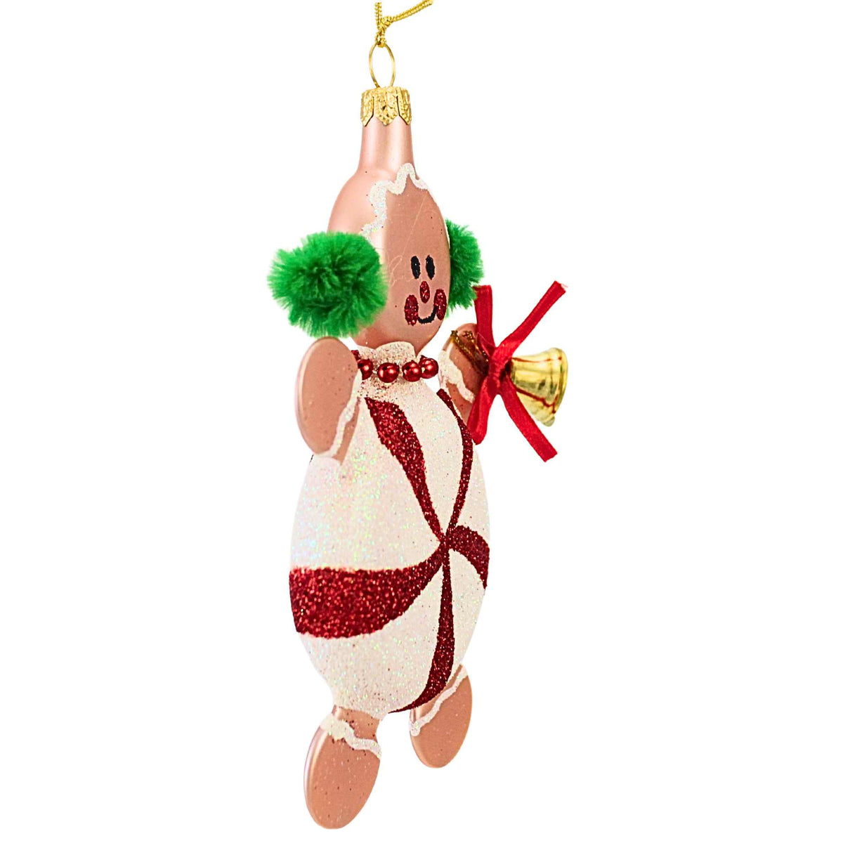 De Carlini Italian Ornaments Holly Ginger Snap - - SBKGifts.com