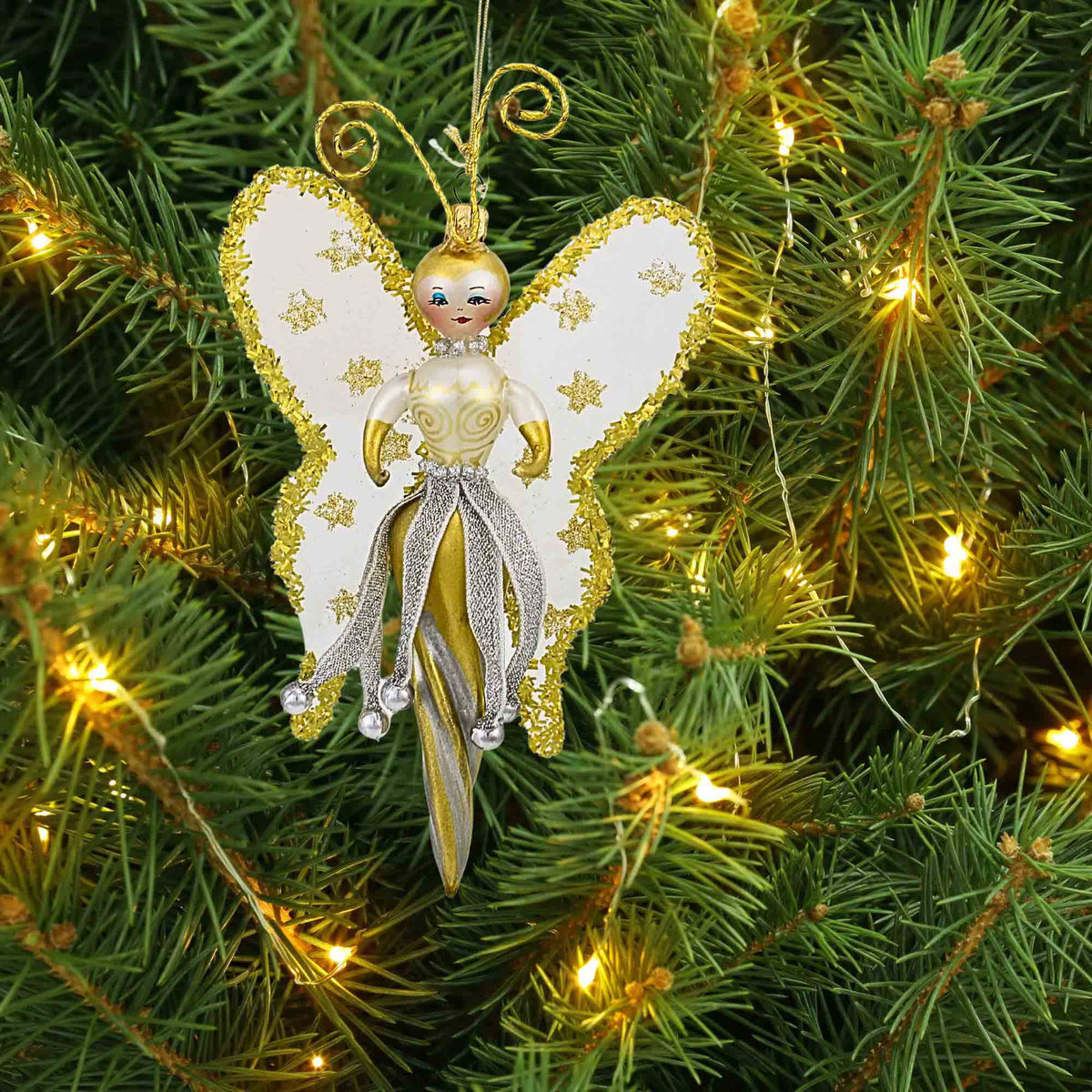 De Carlini Italian Ornaments Starlight Flutter - - SBKGifts.com