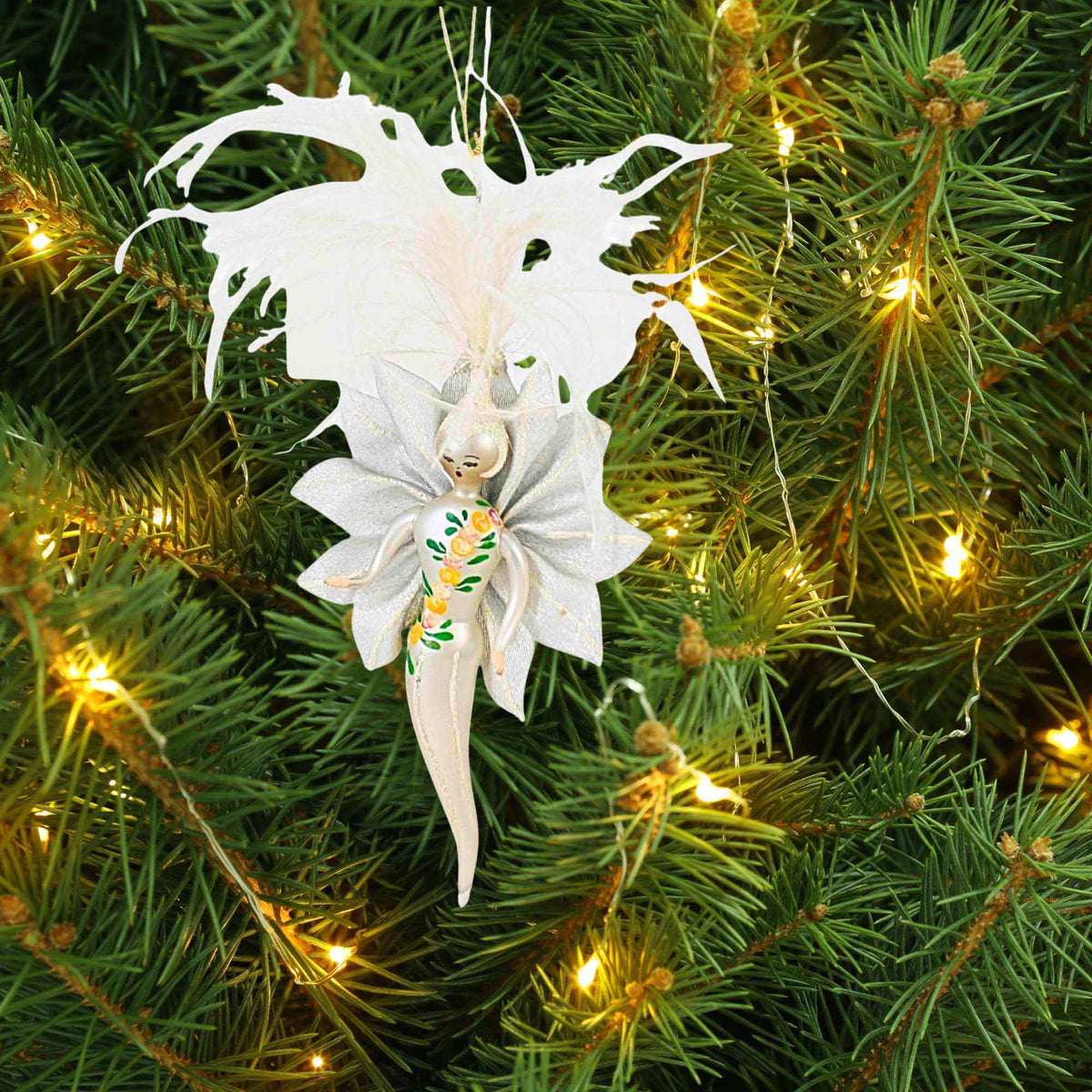 De Carlini Italian Ornaments Maybelle Bloom - - SBKGifts.com