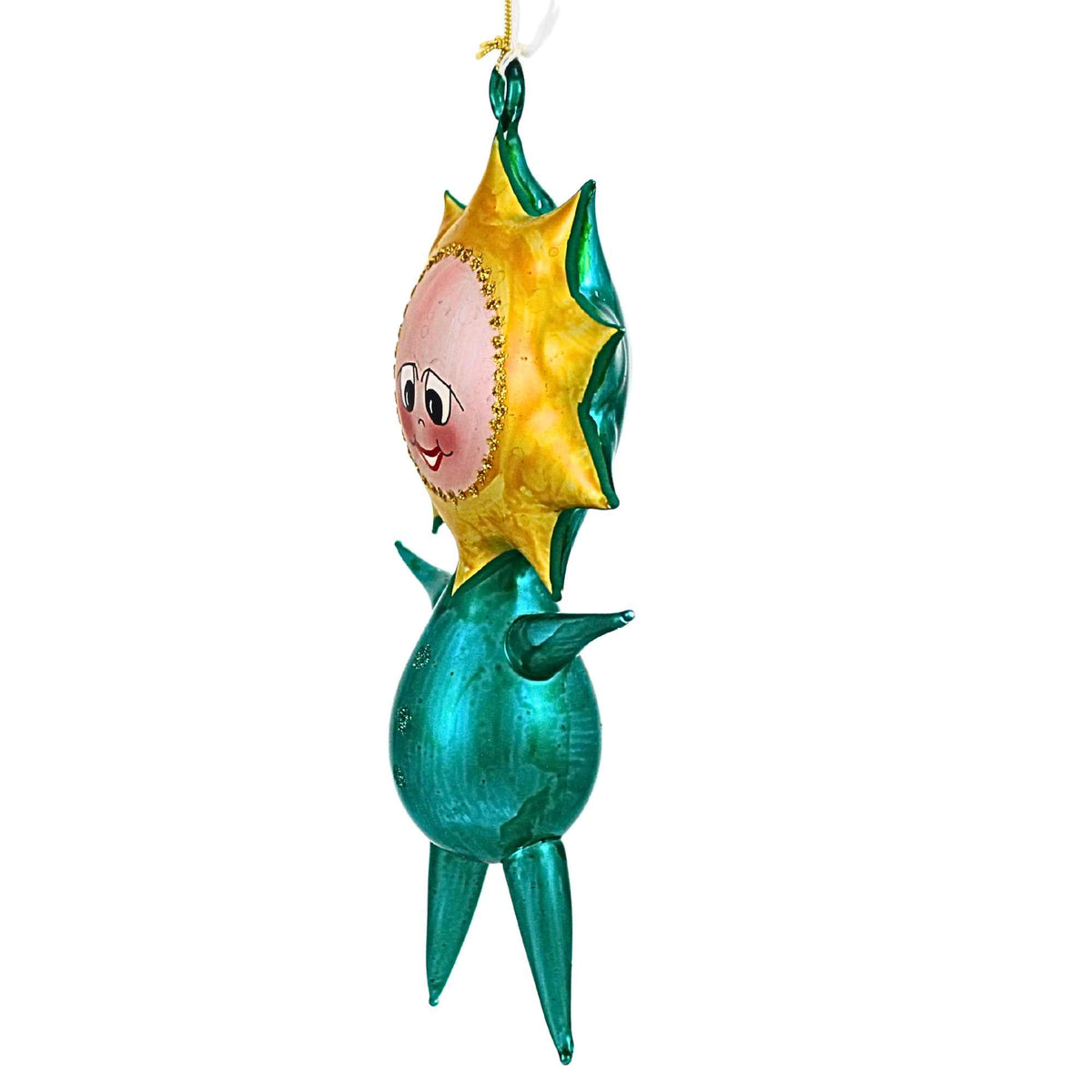 De Carlini Italian Ornaments Goldie Glow - - SBKGifts.com
