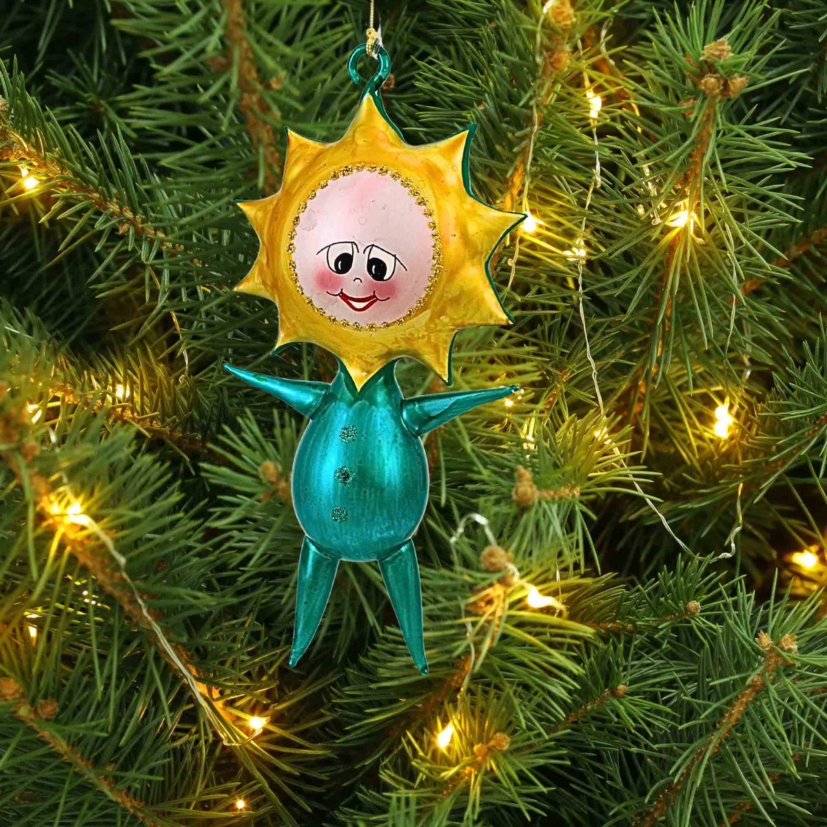 De Carlini Italian Ornaments Goldie Glow - - SBKGifts.com