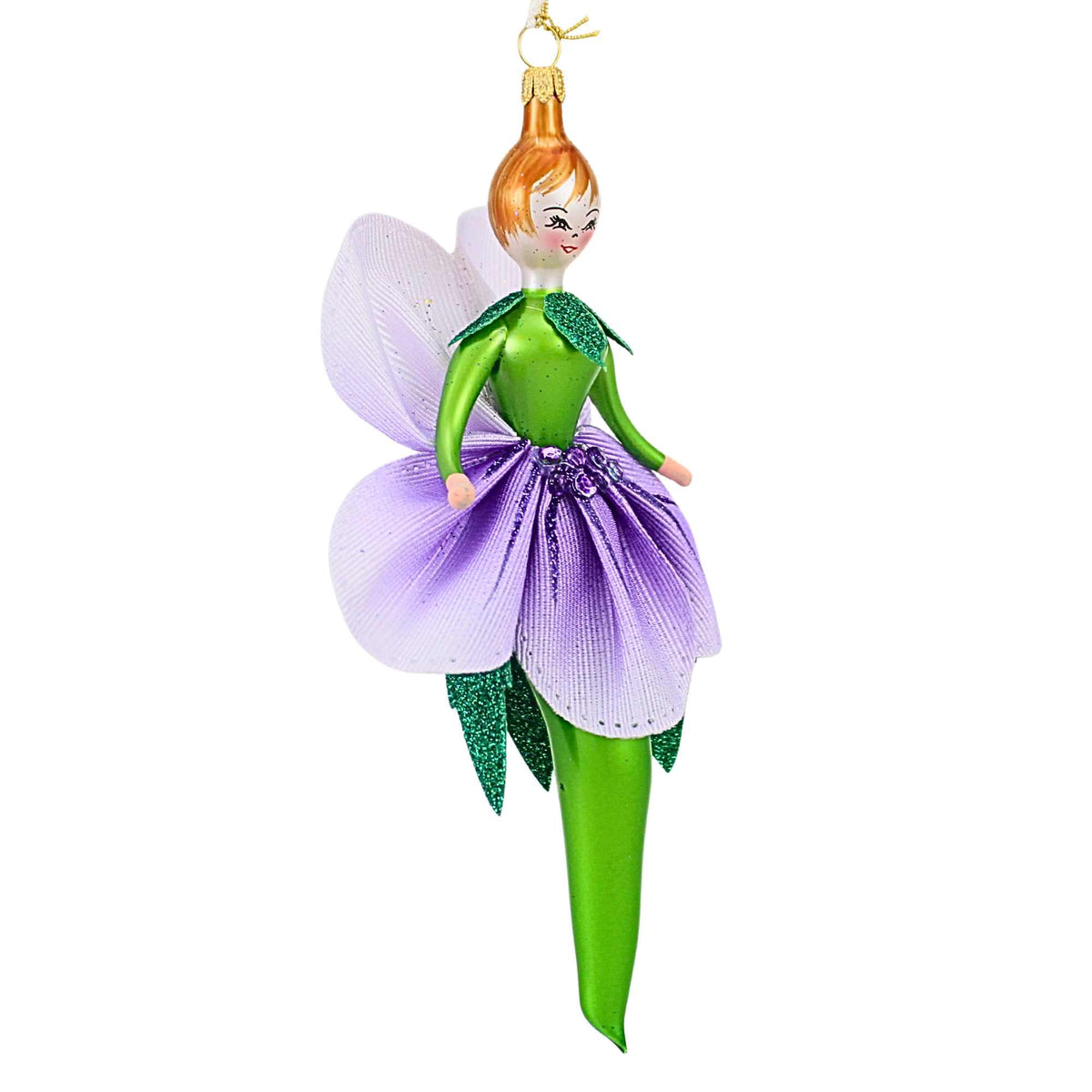 De Carlini Italian Ornaments Lovely In Lilac - - SBKGifts.com