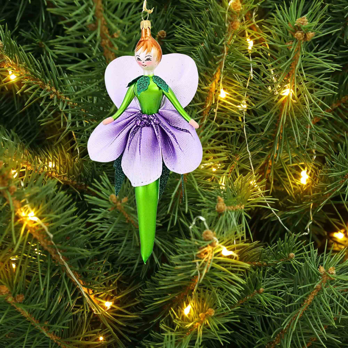 De Carlini Italian Ornaments Lovely In Lilac - - SBKGifts.com