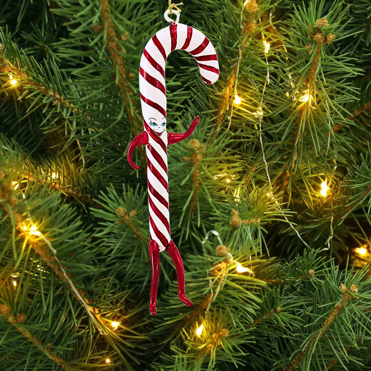 De Carlini Italian Ornaments Candy Cane Jane - - SBKGifts.com