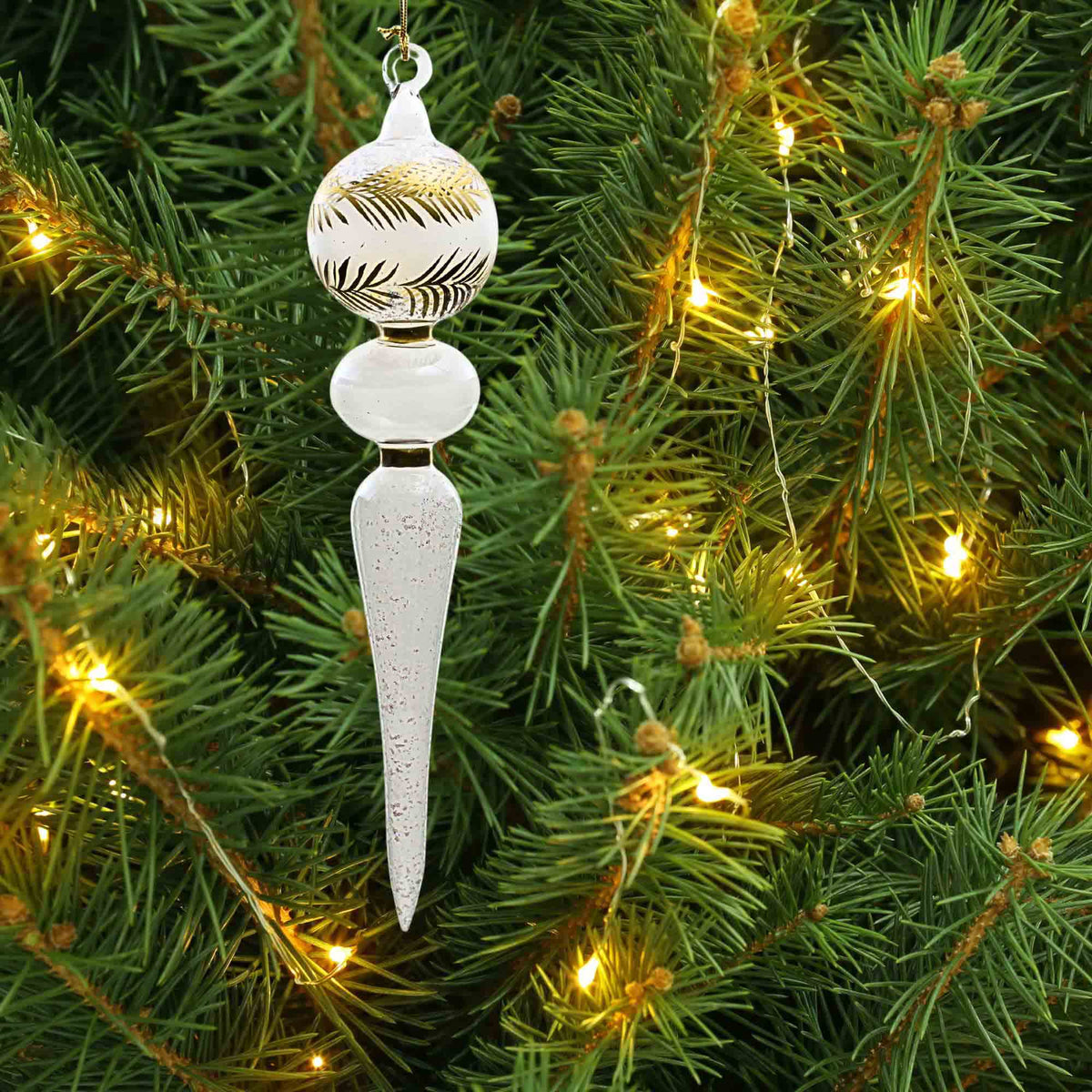 De Carlini Italian Ornaments Snowfall Elegance - - SBKGifts.com