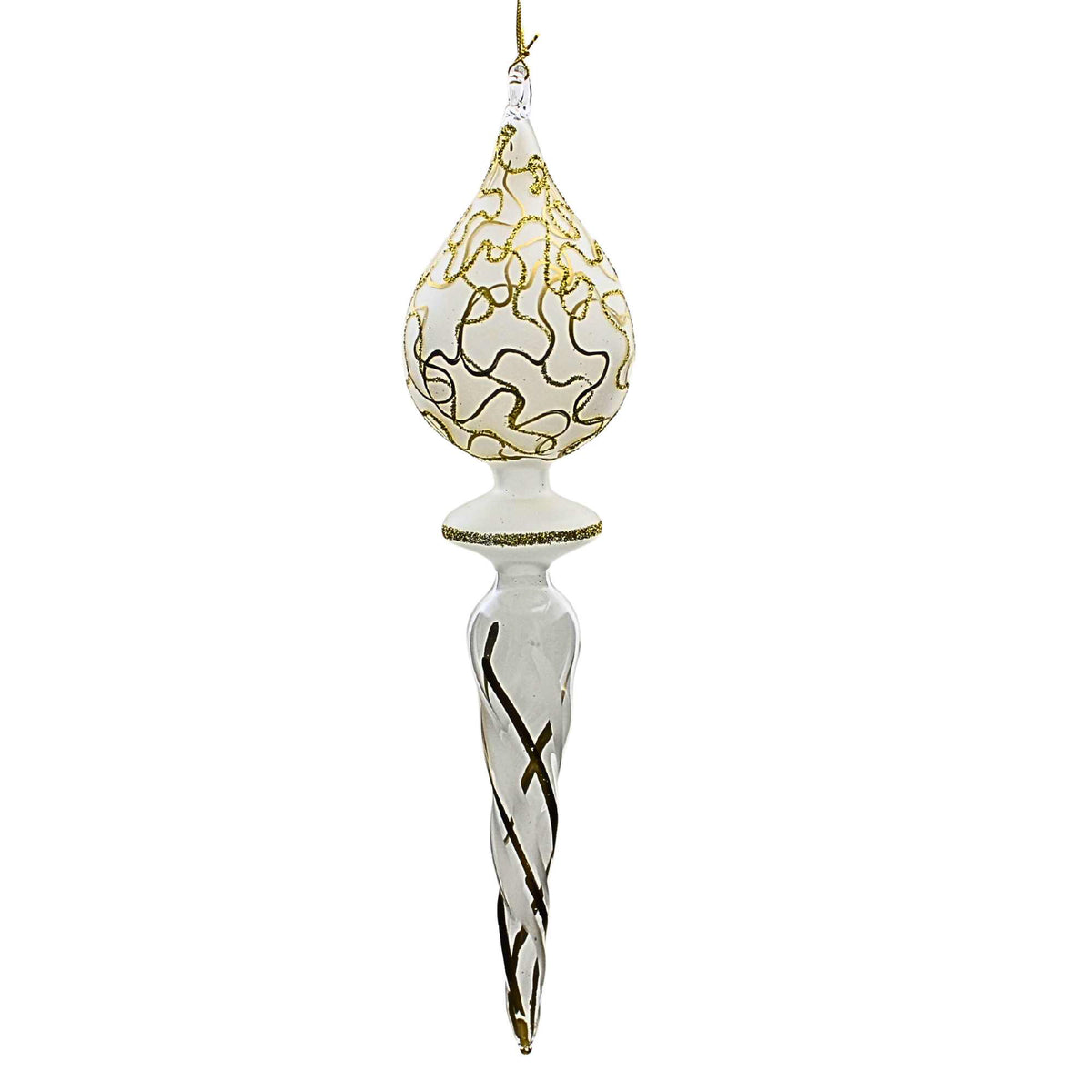 De Carlini Italian Ornaments Winter Filigree - - SBKGifts.com