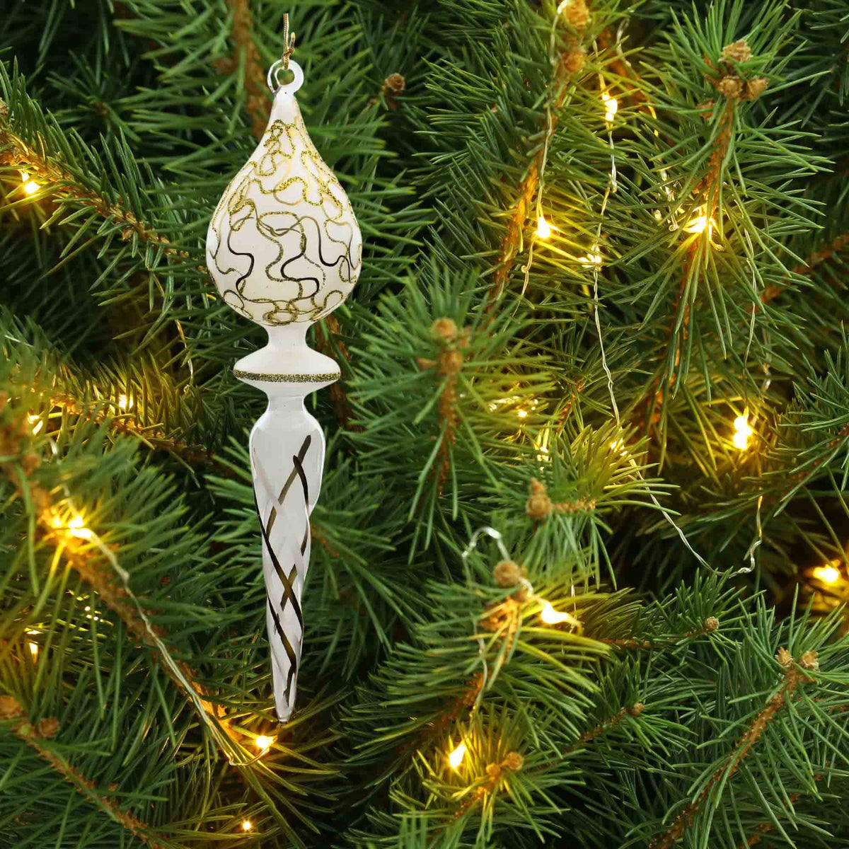 De Carlini Italian Ornaments Winter Filigree - - SBKGifts.com