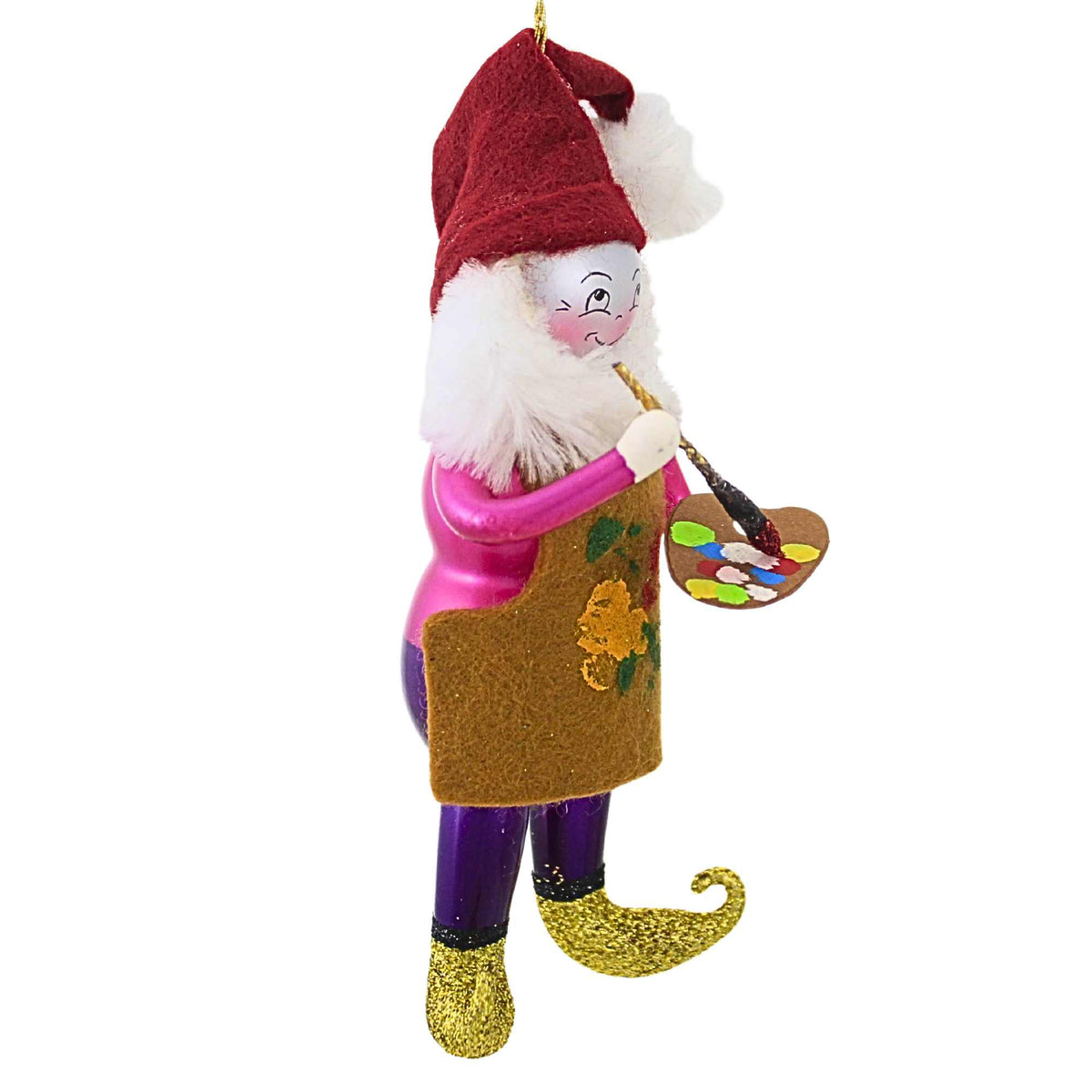 De Carlini Italian Ornaments Leonardo Merrybrush - - SBKGifts.com