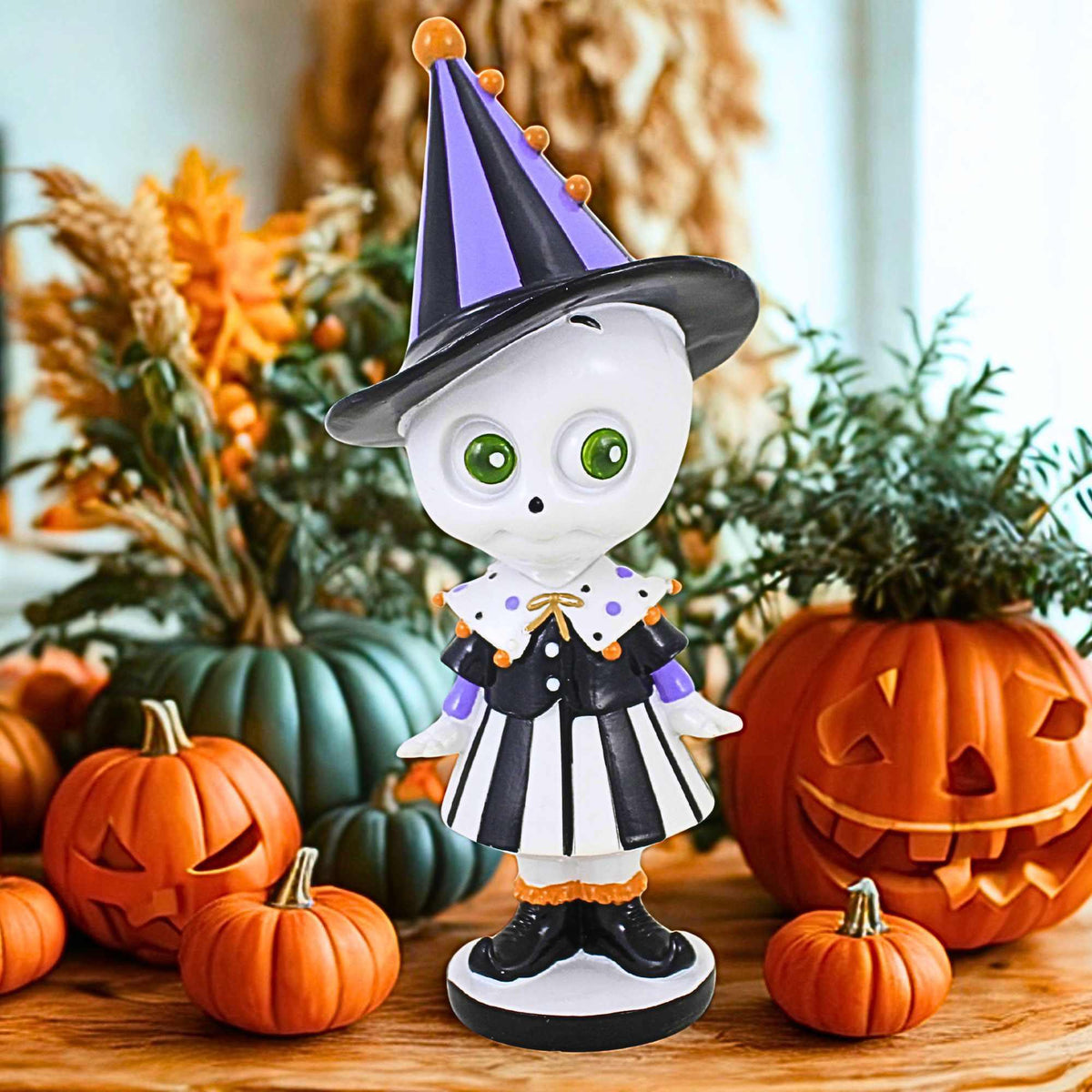 December Diamonds Witch Hat Skeleton Girl - - SBKGifts.com