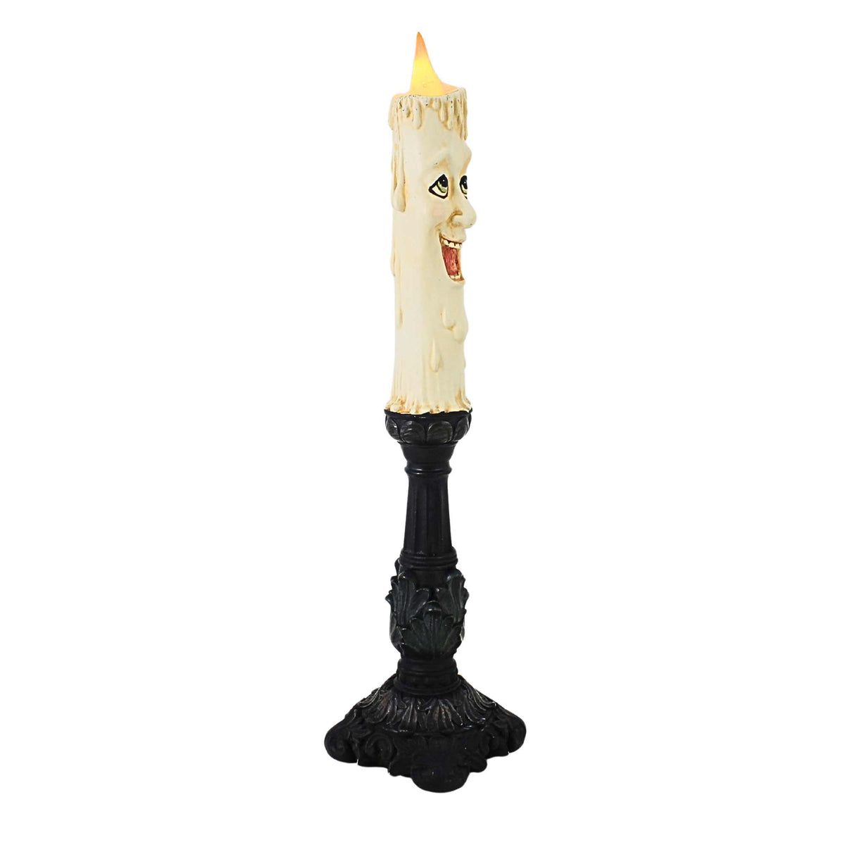 December Diamonds 17 Inch Spooky Face Candlestick - - SBKGifts.com