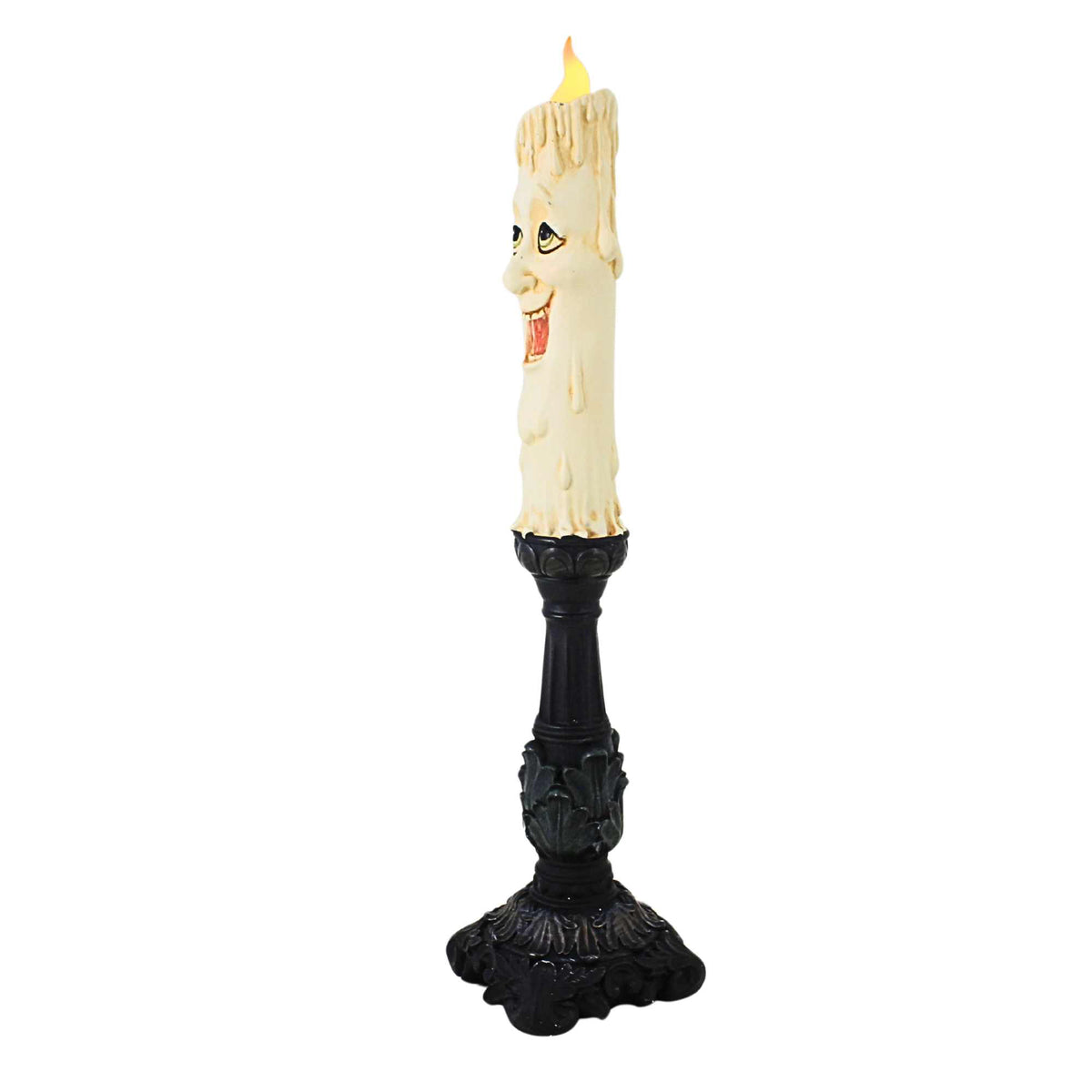 December Diamonds 17 Inch Spooky Face Candlestick - - SBKGifts.com