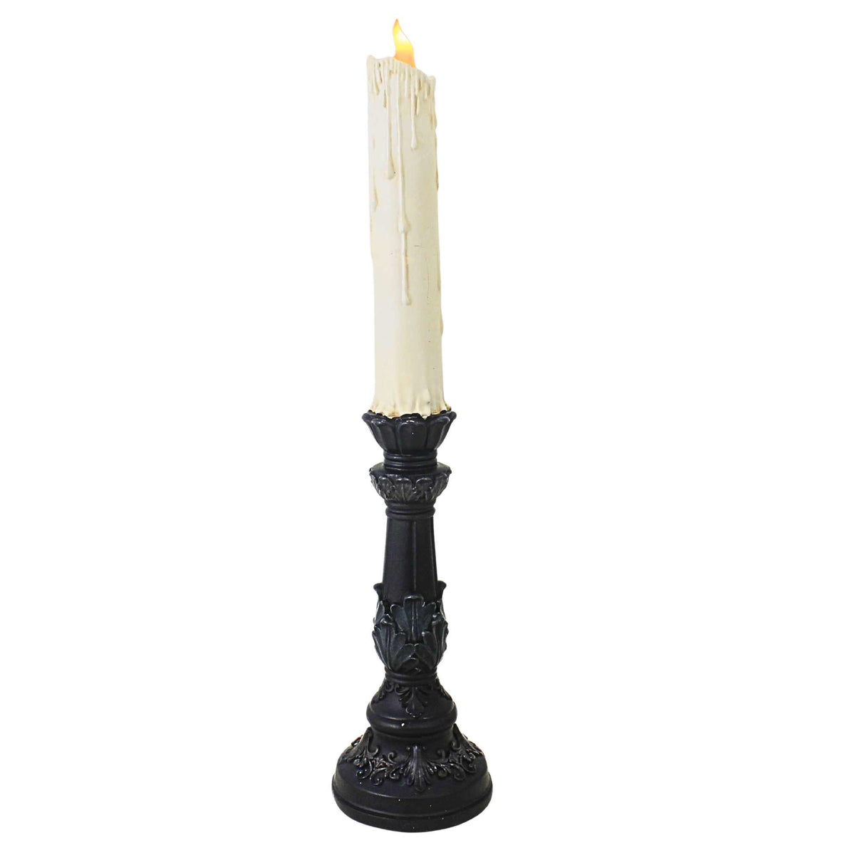 December Diamonds 20 Inch Spooky Face Candlestick - - SBKGifts.com