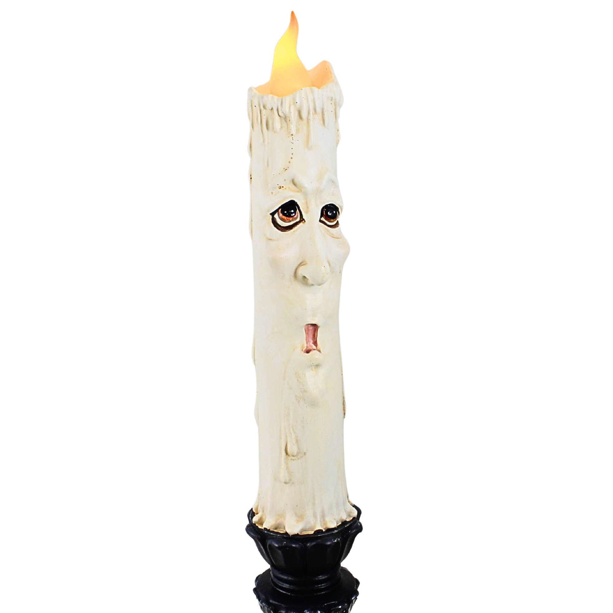 December Diamonds 20 Inch Spooky Face Candlestick - - SBKGifts.com