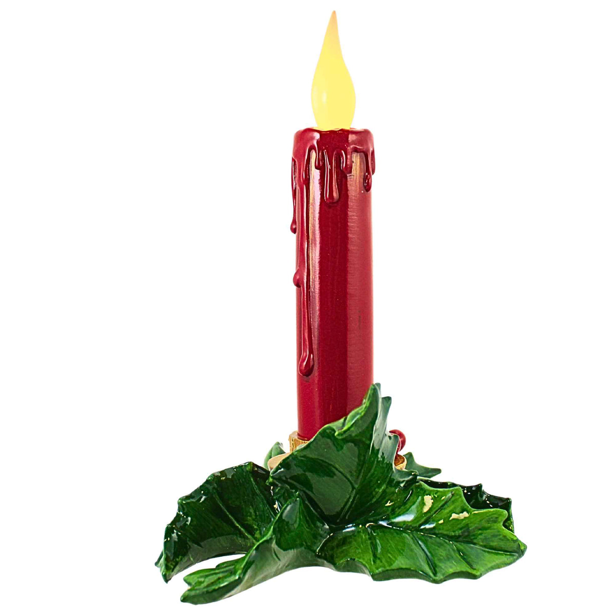 December Diamonds 12 Inch Red Led Candle - - SBKGifts.com