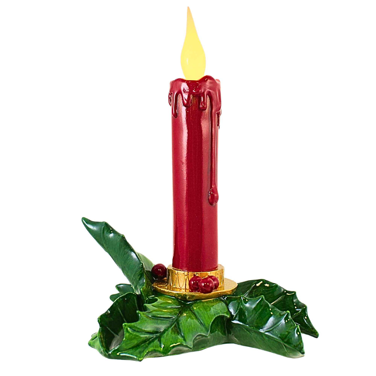 December Diamonds 12 Inch Red Led Candle - - SBKGifts.com