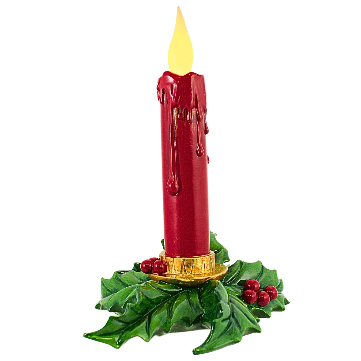 December Diamonds 12 Inch Red Led Candle - - SBKGifts.com