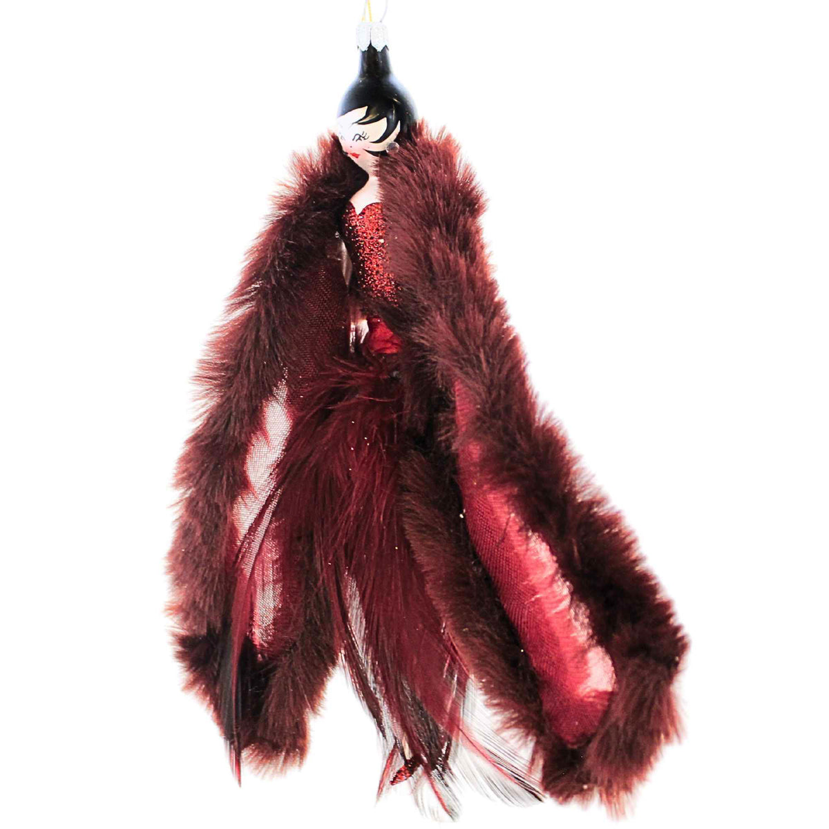 De Carlini Italian Ornaments Bordeaux Bliss - - SBKGifts.com