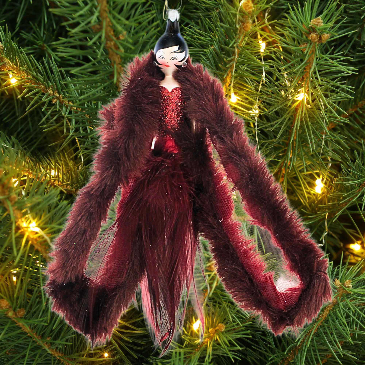 De Carlini Italian Ornaments Bordeaux Bliss - - SBKGifts.com