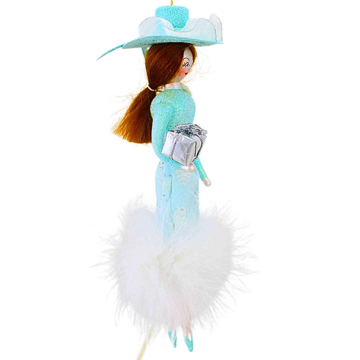 De Carlini Italian Ornaments Lady Pearl Fontaine - - SBKGifts.com