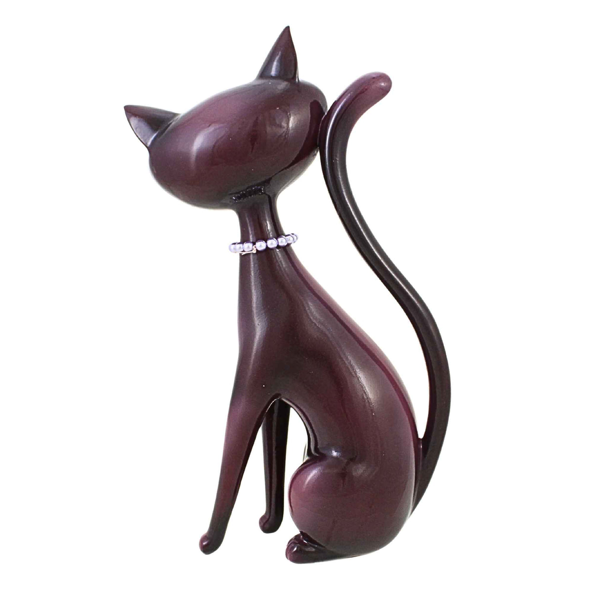 December Diamonds Black Cat With Pearls - - SBKGifts.com