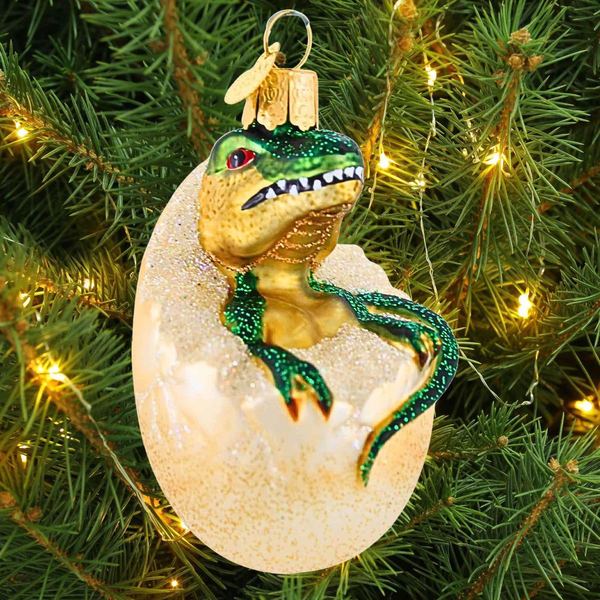 Old World Christmas Baby Dino In Egg - - SBKGifts.com
