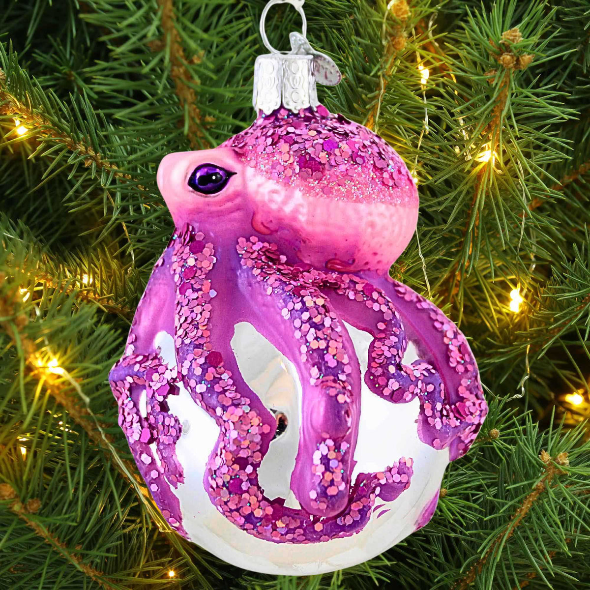 Old World Christmas Shimmering Octopus - - SBKGifts.com