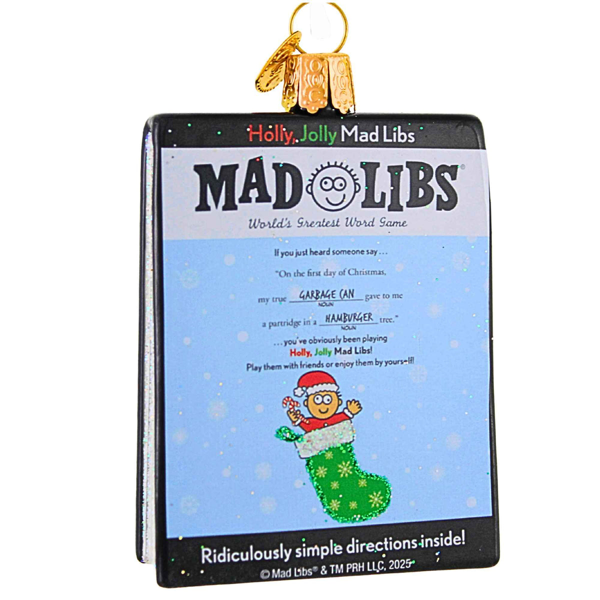 Old World Christmas Holly Jolly Mad Libs - - SBKGifts.com