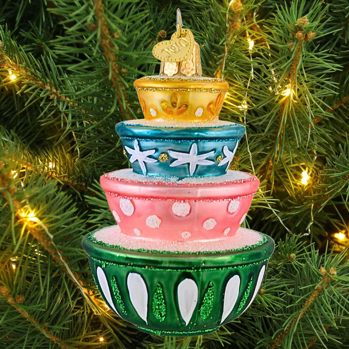 Old World Christmas Stacked Mixing Bowls - - SBKGifts.com