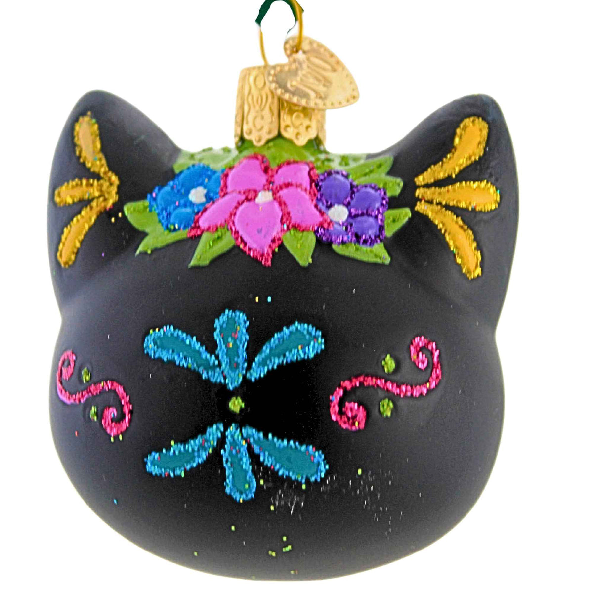Old World Christmas Dia De Los Muertos Cat - - SBKGifts.com