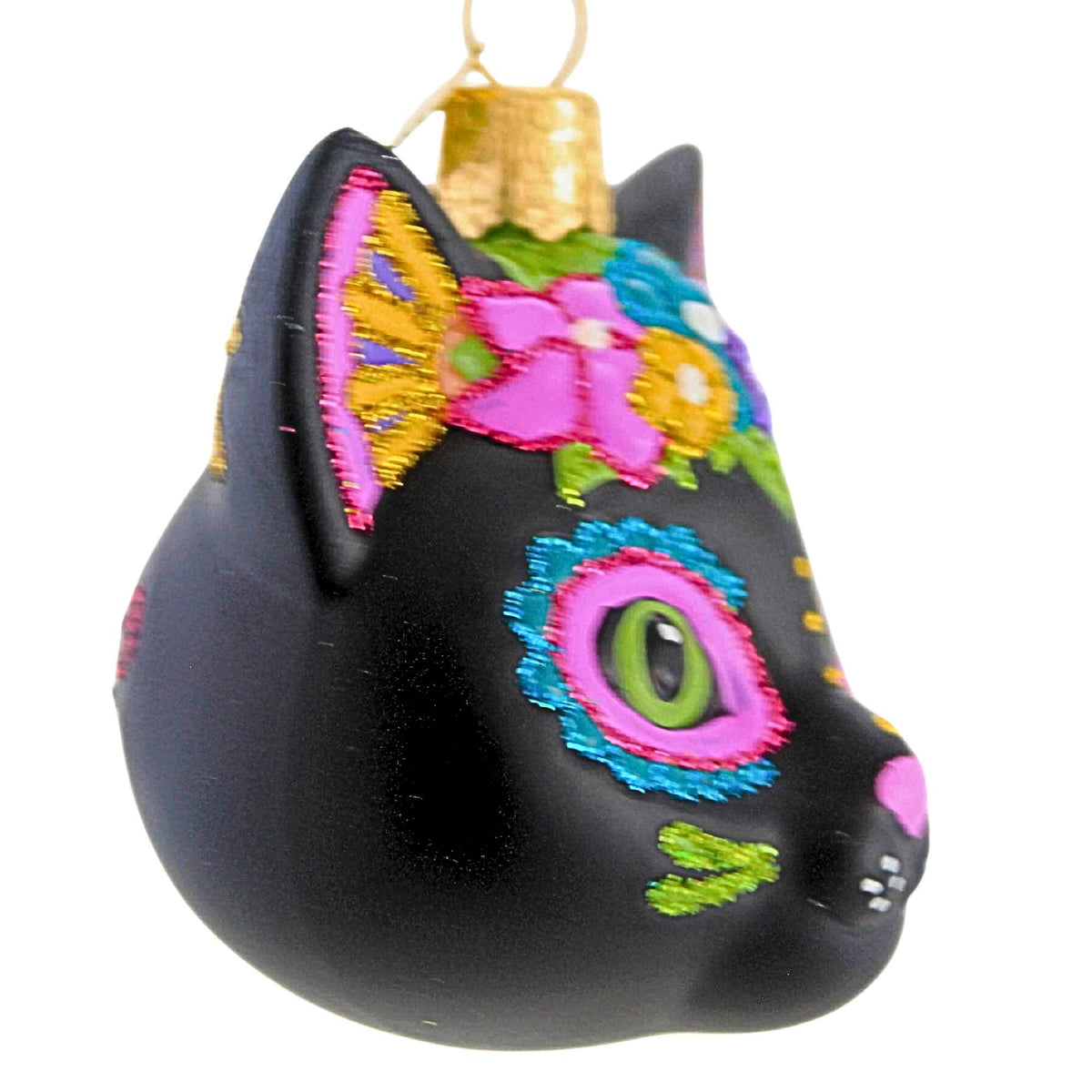 Old World Christmas Dia De Los Muertos Cat - - SBKGifts.com
