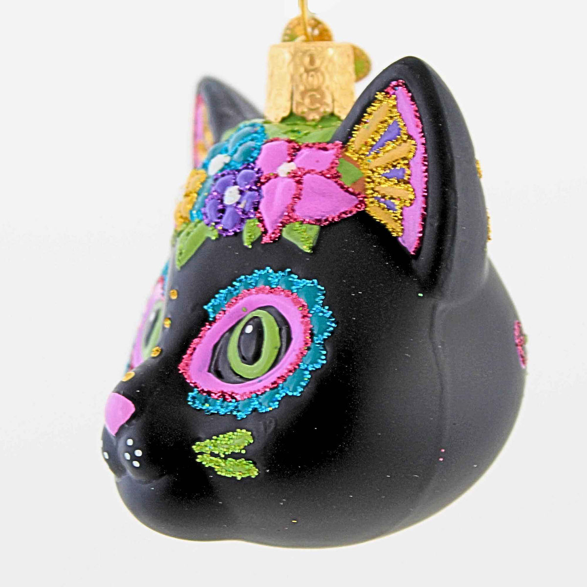 Old World Christmas Dia De Los Muertos Cat - - SBKGifts.com