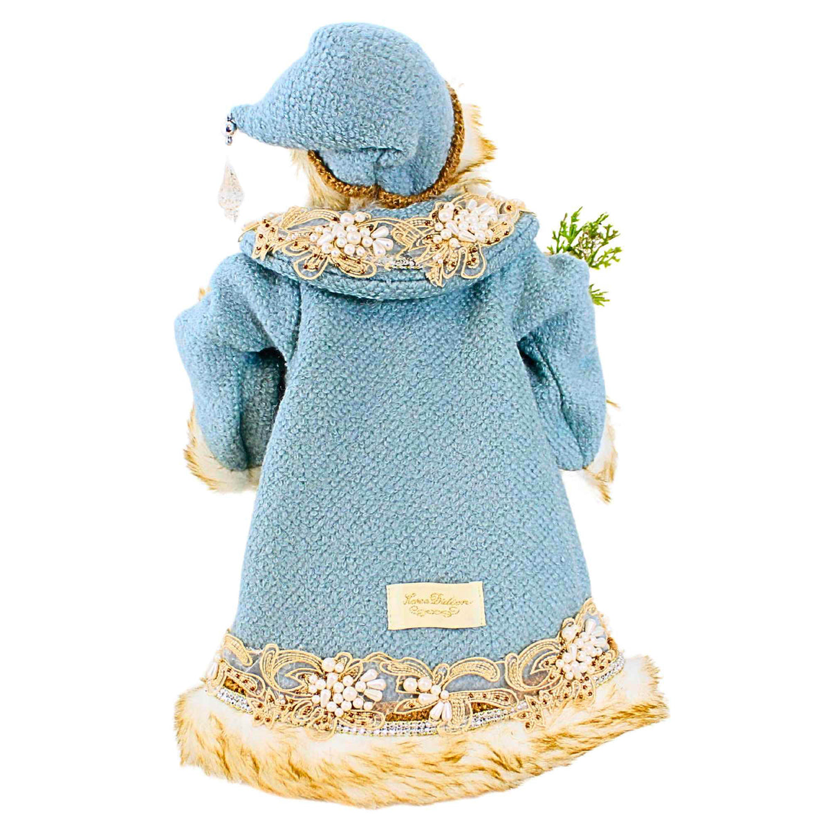Karen Didion Tiffany Blue Santa - - SBKGifts.com
