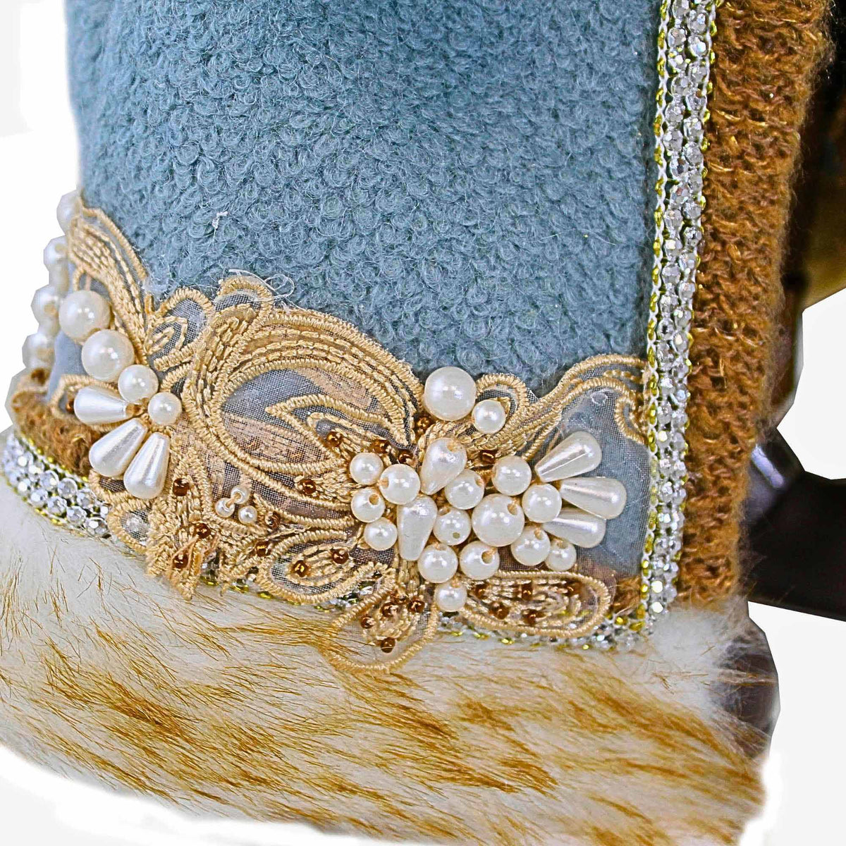 Karen Didion Tiffany Blue Santa - - SBKGifts.com