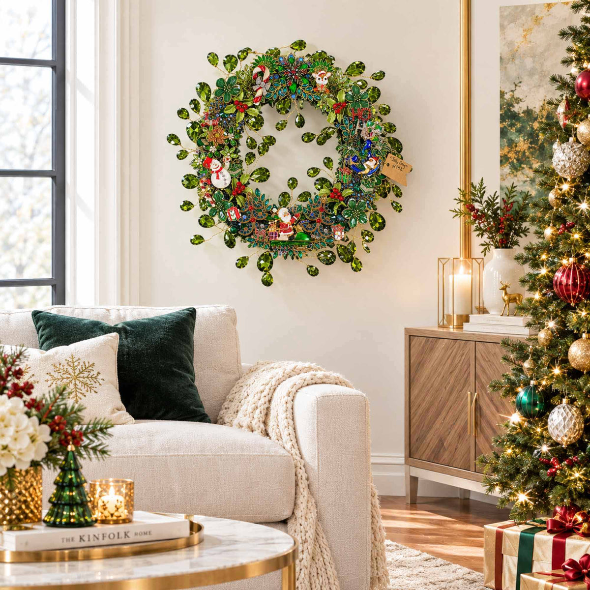 Merry Everything Jolly Day Wreath - - SBKGifts.com