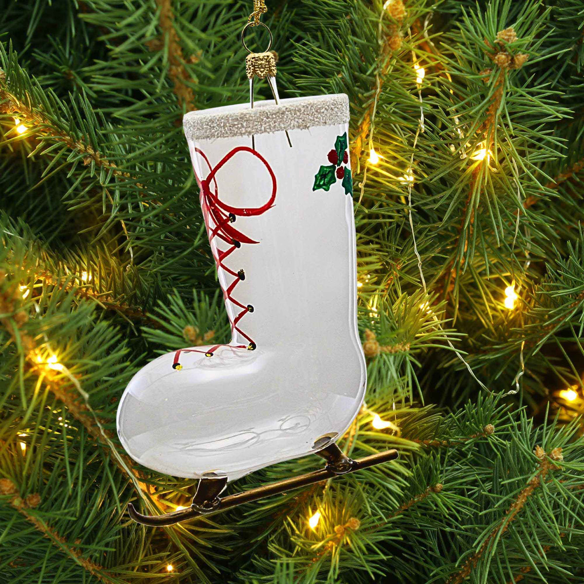 De Carlini Italian Ornaments Winter Glide - - SBKGifts.com