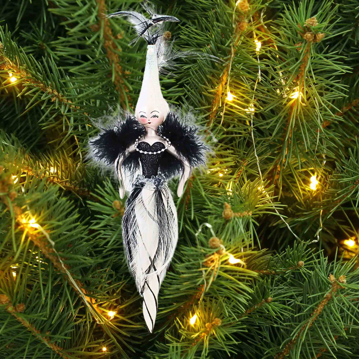 De Carlini Italian Ornaments Midnight In Mink - - SBKGifts.com