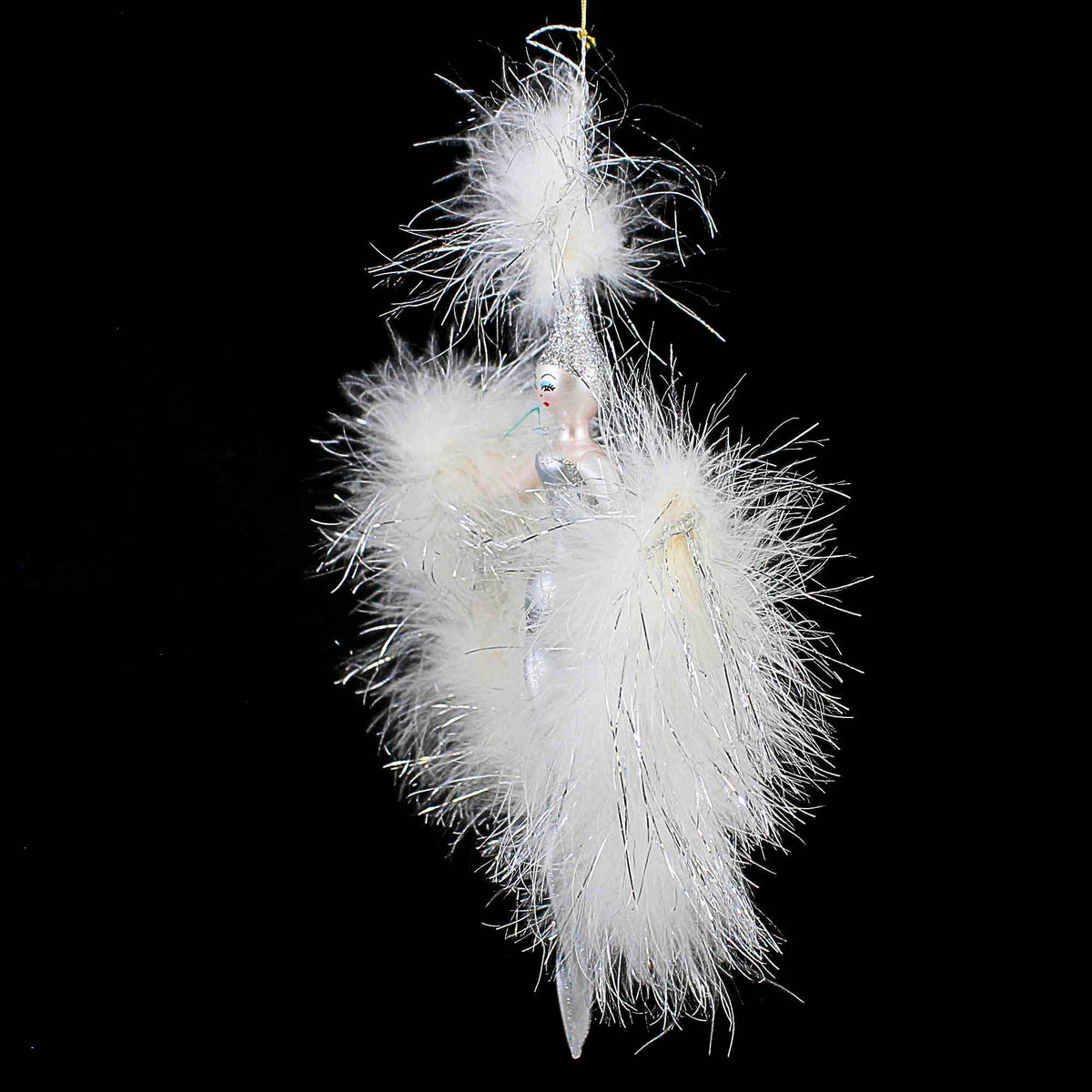 De Carlini Italian Ornaments Silver Stardust - - SBKGifts.com