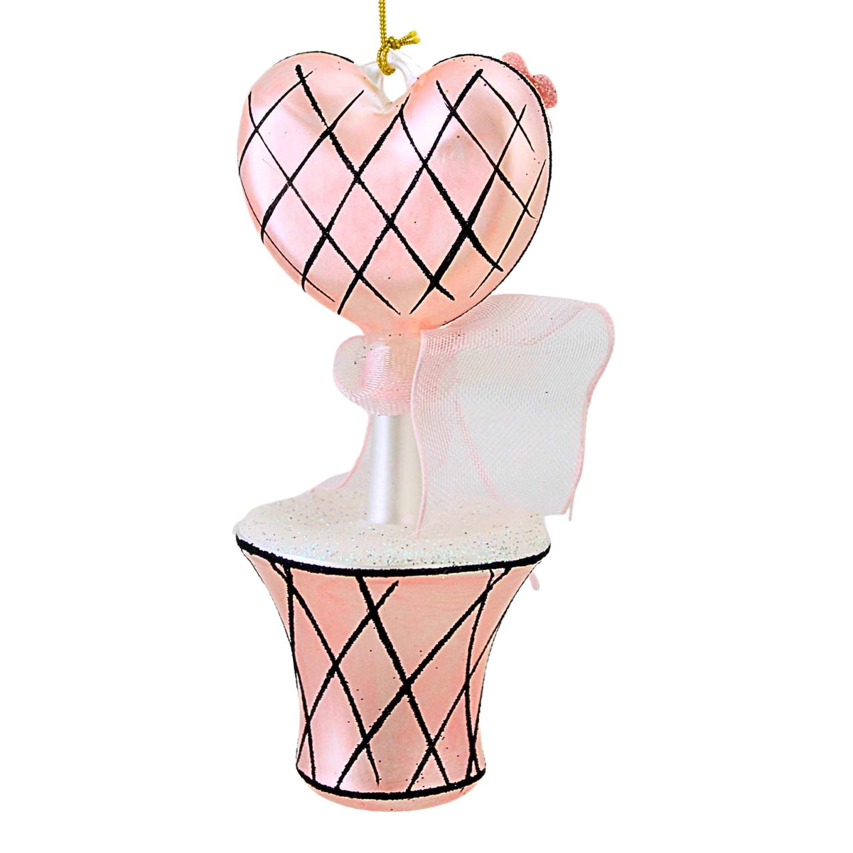De Carlini Italian Ornaments Sweetheart Topiary - - SBKGifts.com