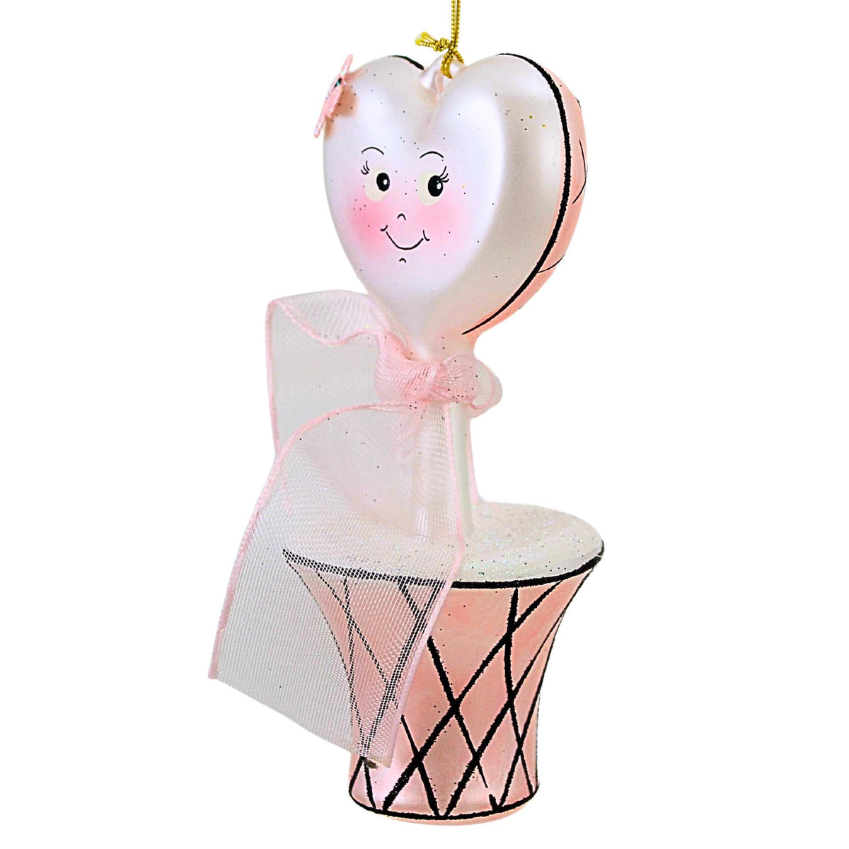 De Carlini Italian Ornaments Sweetheart Topiary - - SBKGifts.com