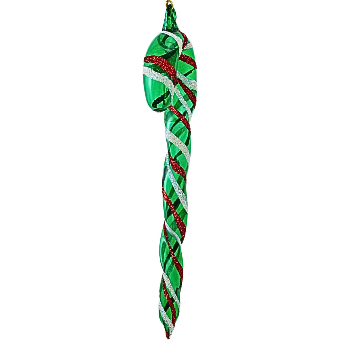 De Carlini Italian Ornaments Christmas Candy Cane - - SBKGifts.com